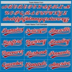 Jersey Red-White Baseball Blue Custom Authentic Jersey Red-White Baseball Blue Custom Authentic