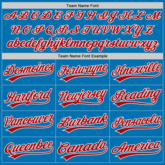 Jersey Red-White Baseball Blue Custom Authentic Jersey Red-White Baseball Blue Custom Authentic