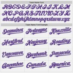 Purple-Gray Authentic Gray Baseball Jersey Custom (Purple White Pinstripe) Purple-Gray Authentic Gray Baseball Jersey Custom (Purple White Pinstripe)