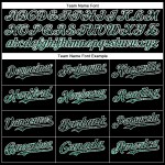 Glittering Green-White Abstract Dot Design Custom 3D Pattern Baseball Black Jersey Kelly Authentic Colorful Glittering Green-White Abstract Dot Design Custom 3D Pattern Baseball Black Jersey Kelly Authentic Colorful