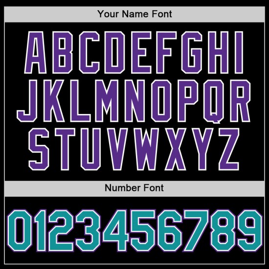 Teal-Purple Jersey Black Custom Authentic Mesh Throwback Baseball Teal-Purple Jersey Black Custom Authentic Mesh Throwback Baseball
