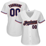 Baseball White Gold-Red Custom Authentic Old Royal Jersey Baseball White Gold-Red Custom Authentic Old Royal Jersey