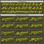 Pinstripe Neon Fashion Salute Yellow Baseball Split To Authentic Olive Custom Service Cream-Black Jersey Pinstripe Neon Fashion Salute Yellow Baseball Split To Authentic Olive Custom Service Cream-Black Jersey
