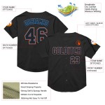 Jersey Baseball Throwback Blue-Orange Custom Black Mesh Electric Authentic Jersey Baseball Throwback Blue-Orange Custom Black Mesh Electric Authentic