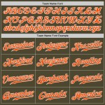 Custom Olive Orange-White Authentic Salute To Service Baseball Jersey