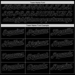 Jersey Steel Authentic Gray Custom Mesh Throwback Baseball Black Jersey Steel Authentic Gray Custom Mesh Throwback Baseball Black