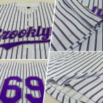 Purple-Gray Authentic Gray Baseball Jersey Custom (Purple White Pinstripe) Purple-Gray Authentic Gray Baseball Jersey Custom (Purple White Pinstripe)