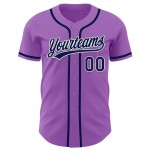 Navy-White Baseball Custom Jersey Purple Authentic Medium Navy-White Baseball Custom Jersey Purple Authentic Medium
