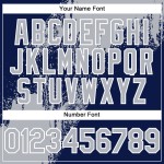 Navy-White Stroke Brush Abstract Baseball Jersey Authentic Pattern Custom Design 3D Gray Navy-White Stroke Brush Abstract Baseball Jersey Authentic Pattern Custom Design 3D Gray