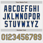 Jersey White Baseball (Royal Gold Old Authentic Gold-Royal Pinstripe) Custom Old Jersey White Baseball (Royal Gold Old Authentic Gold-Royal Pinstripe) Custom Old