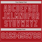 Authentic Fashion Jersey Split Custom Baseball Pinstripe White-Red Red Authentic Fashion Jersey Split Custom Baseball Pinstripe White-Red Red