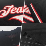 Teal-Purple Jersey Black Custom Authentic Mesh Throwback Baseball Teal-Purple Jersey Black Custom Authentic Mesh Throwback Baseball