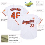 Throwback White Mesh Custom Authentic Baseball Orange-Royal Jersey Throwback White Mesh Custom Authentic Baseball Orange-Royal Jersey
