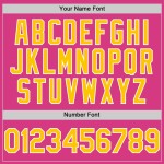 Custom Line Jersey Baseball Yellow-White Authentic Pink Custom Line Jersey Baseball Yellow-White Authentic Pink