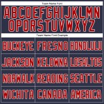 Custom Baseball Throwback Authentic Jersey Navy Mesh Red-White Custom Baseball Throwback Authentic Jersey Navy Mesh Red-White