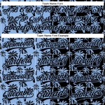Baseball Palm Pattern Hawaii Jersey Custom Blue Tropical Authentic Design Light 3D Trees Black Baseball Palm Pattern Hawaii Jersey Custom Blue Tropical Authentic Design Light 3D Trees Black
