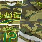 Custom Camo Green-Gold Authentic Salute To Service Baseball Jersey Custom Camo Green-Gold Authentic Salute To Service Baseball Jersey