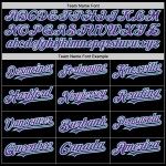 Teal-Purple Jersey Black Custom Authentic Mesh Throwback Baseball Teal-Purple Jersey Black Custom Authentic Mesh Throwback Baseball