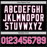 Pattern Star Baseball Gradient Custom Design Twinkle Authentic Style Black 3D Pink-White Jersey Pattern Star Baseball Gradient Custom Design Twinkle Authentic Style Black 3D Pink-White Jersey