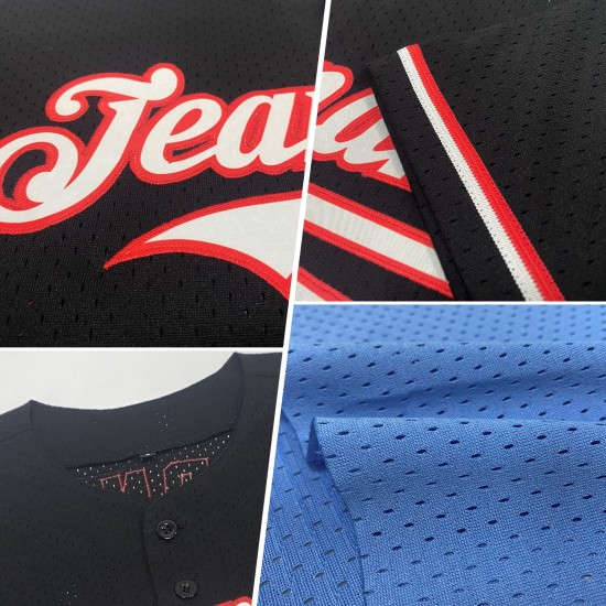 Baseball Authentic Throwback Blue Custom Jersey White-Gray Light Mesh Baseball Authentic Throwback Blue Custom Jersey White-Gray Light Mesh
