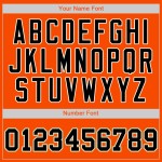 Custom Orange Black-Cream Authentic Baseball Jersey