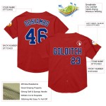 Custom Royal-White Throwback Baseball Mesh Red Authentic Jersey Custom Royal-White Throwback Baseball Mesh Red Authentic Jersey
