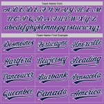 Navy-White Baseball Custom Jersey Purple Authentic Medium Navy-White Baseball Custom Jersey Purple Authentic Medium