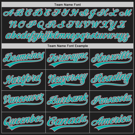 Black Authentic Baseball Aqua-Medium Jersey Pink Custom Black Authentic Baseball Aqua-Medium Jersey Pink Custom